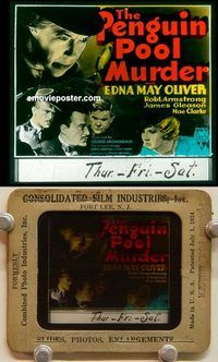 c204 PENGUIN POOL MURDER glass slide'32 Edna May Oliver