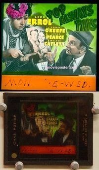 c227 POP ALWAYS PAYS glass slide'40 Leon Errol, O'Keefe