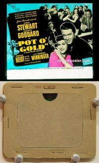 c228 POT O' GOLD glass slide '41 Jimmy Stewart, Goddard