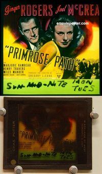 c235 PRIMROSE PATH movie glass slide '40 Ginger Rogers