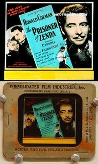 c239 PRISONER OF ZENDA glass slide '37 Ronald Colman