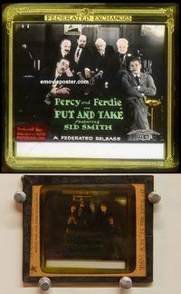 c248 PUT & TAKE movie glass slide '20s Percie & Ferdie