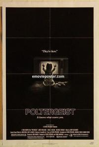 c674 POLTERGEIST style B one-sheet movie poster '82 Tobe Hooper, Nelson