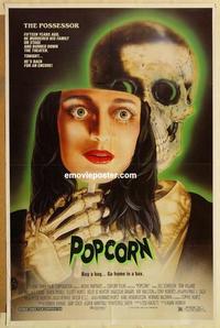 c675 POPCORN one-sheet movie poster '91 wild Joann horror artwork!