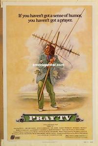 c676 PRAY TV one-sheet movie poster '81 Dabney Coleman, evangelist