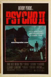 c683 PSYCHO 2 one-sheet movie poster '83 Anthony Perkins, Vera Miles