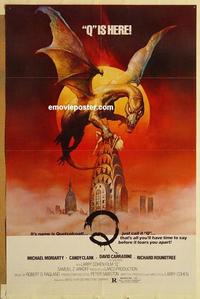 c686 Q one-sheet movie poster '82 David Carradine, great fantasy image!