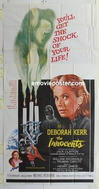 b329 INNOCENTS three-sheet movie poster '62 Deborah Kerr, Michael Redgrave
