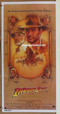 b254 INDIANA JONES & THE LAST CRUSADE Aust daybill movie poster '89