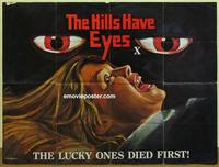 b218 HILLS HAVE EYES British quad movie poster '78 Chantrell art!