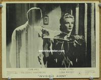 h167 INVISIBLE AGENT English Front of House movie lobby card '42 H.G. Wells
