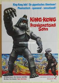 b192 KING KONG ESCAPES German movie poster '68 Toho, Ishiro Honda