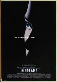 h776 IN DREAMS DS one-sheet movie poster '99 Robert Downey Jr, Bening