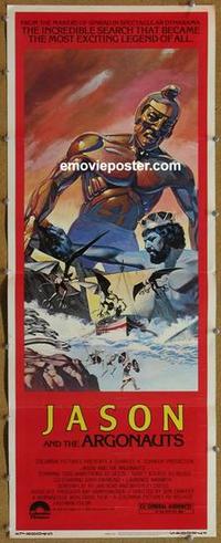 b451 JASON & THE ARGONAUTS insert movie poster R78 Ray Harryhausen