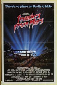 b796 INVADERS FROM MARS one-sheet movie poster '86 Tobe Hooper