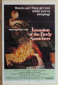 b800 INVASION OF THE BODY SNATCHERS int'l style A one-sheet movie poster '78