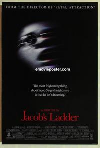 h782 JACOB'S LADDER one-sheet movie poster '90 Tim Robbins, Elizabeth Pena