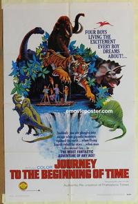 b819 JOURNEY TO THE BEGINNING OF TIME one-sheet movie poster R69 Czech!
