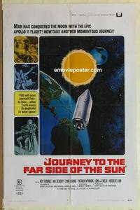 b822 JOURNEY TO THE FAR SIDE OF THE SUN one-sheet movie poster '69 sci-fi