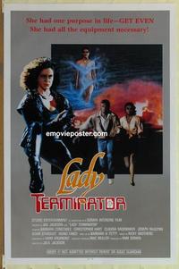 h790 LADY TERMINATOR one-sheet movie poster '88 Barbara Anne Constable