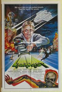 b839 LASERBLAST one-sheet movie poster '78 wild science fiction image!