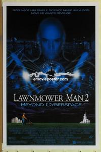 h794 LAWNMOWER MAN 2 DS one-sheet movie poster '96 sci-fi sequel!