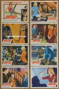 h244 HOMICIDAL 8 movie lobby cards '61 William Castle horror!