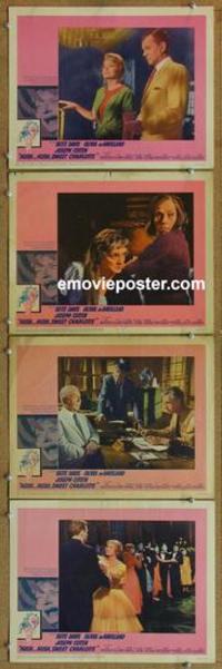 h583 HUSH HUSH SWEET CHARLOTTE 4 movie lobby cards '65 Bette Davis