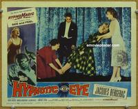 h397 HYPNOTIC EYE movie lobby card #2 '60 performing classic magic!