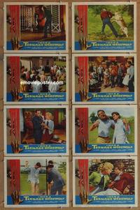 h246 I WAS A TEENAGE WEREWOLF 8 movie lobby cards '57 Michael Landon