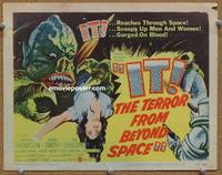 h208 IT THE TERROR FROM BEYOND SPACE movie title lobby card '58 sci-fi!