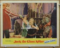 h428 JACK THE GIANT KILLER movie lobby card #5 '62 in the castle!