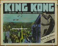 h442 KING KONG movie lobby card #6 R52 planes by Chrysler Building!