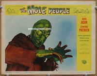 h462 MOLE PEOPLE movie lobby card #3 '56 best close up of monster!