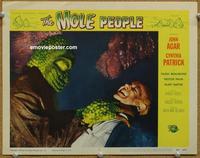 h463 MOLE PEOPLE movie lobby card #5 '56 monster choking victim!