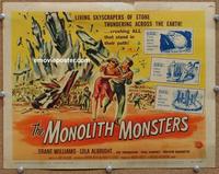 h212 MONOLITH MONSTERS movie title lobby card '57 Reynold Brown art!