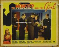 h466 MONSTER & THE GIRL movie lobby card '41 Ellen Drew, Paige