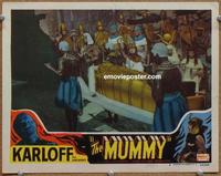 h469 MUMMY movie lobby card #5 R51 cool Egyptian sarcophagus!