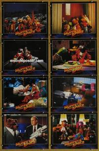 h262 MUPPETS FROM SPACE 8 movie lobby cards '99 sci-fi Kermit!