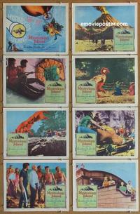 h263 MYSTERIOUS ISLAND 8 movie lobby cards '61 Ray Harryhausen