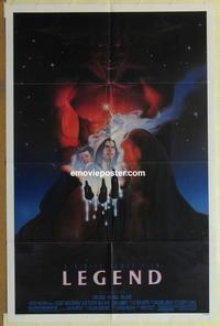 b843 LEGEND one-sheet movie poster '86 Tom Cruise, Ridley Scott, fantasy!