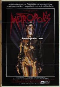 b881 METROPOLIS 1sh R84 Fritz Lang classic!