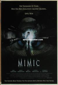 h825 MIMIC DS advance one-sheet movie poster '97 Mira Sorvino, Northam