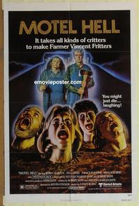 b889 MOTEL HELL one-sheet movie poster '80 Rory Calhoun, classic tagline!