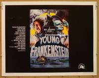 a903 YOUNG FRANKENSTEIN style B half-sheet movie poster '74 Mel Brooks