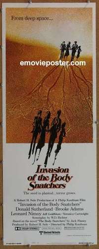 b321 INVASION OF THE BODY SNATCHERS insert movie poster '78