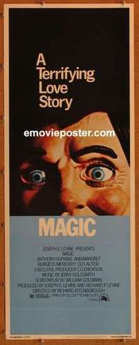 b382 MAGIC insert movie poster '78 Anthony Hopkins, Ann-Margret