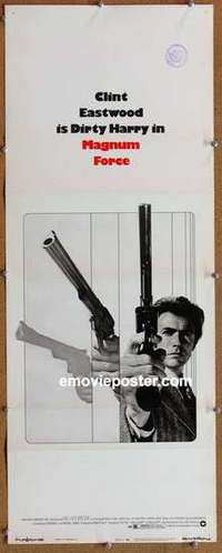 b384 MAGNUM FORCE insert movie poster '73 Clint Eastwood, Dirty Harry