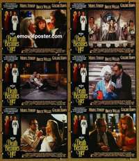 h899 DEATH BECOMES HER 6 English movie lobby cards '92 Streep, Hawn