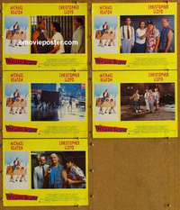 h777 DREAM TEAM 5 English movie lobby cards '89 Michael Keaton, Lloyd